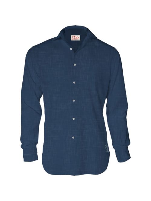 pamplona linen 61 blue navy MC2 SAINT BARTH | PAMP001-TEX0001.61 BLU